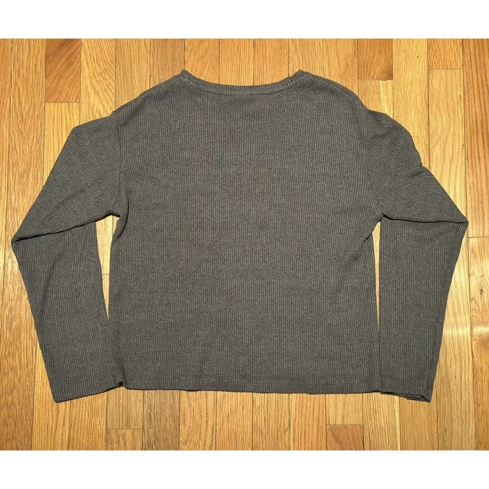 Zara Girls Winter Collection Ribbed Texture Top Size 13-14, Pearls & Rhinestones
